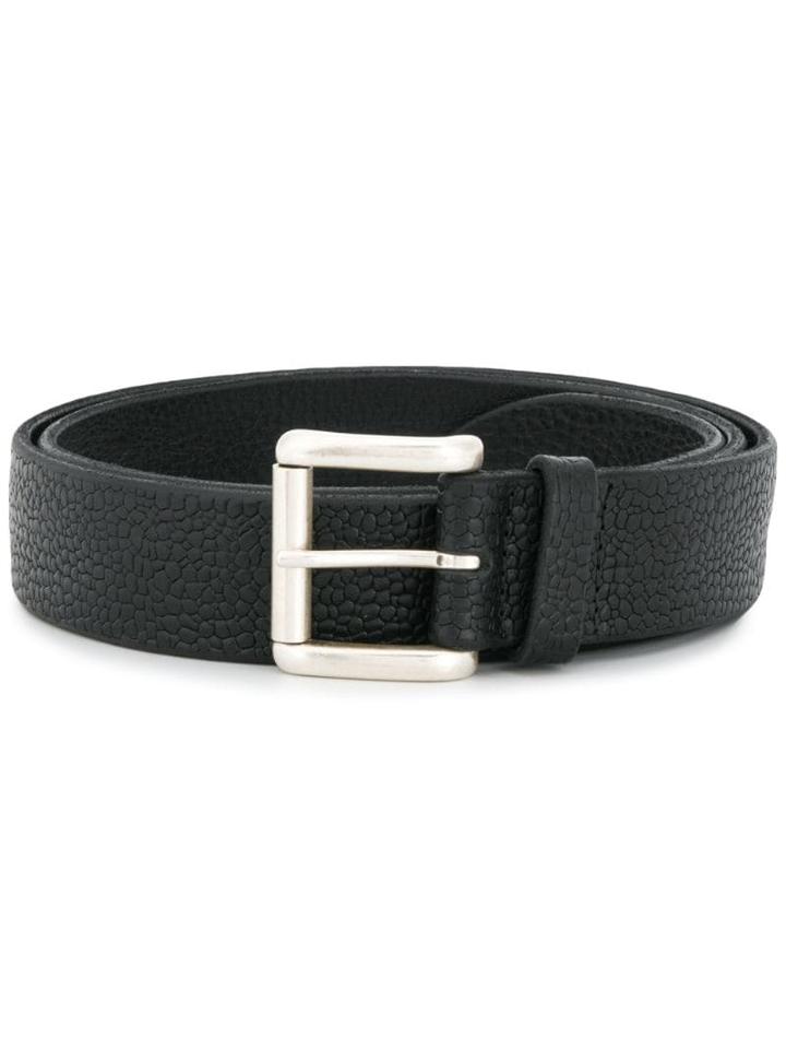 Orciani Textured Effect Belt - Black