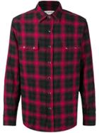 Saint Laurent Western Check Shirt - Black