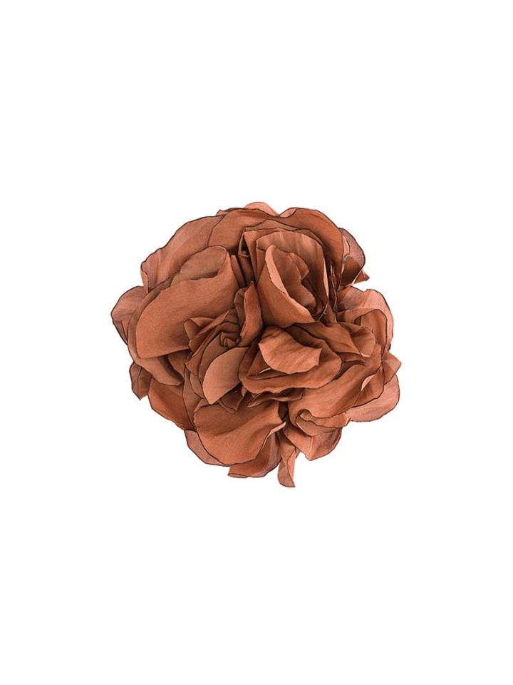 Lanvin Floral Brooch, Women's, Brown