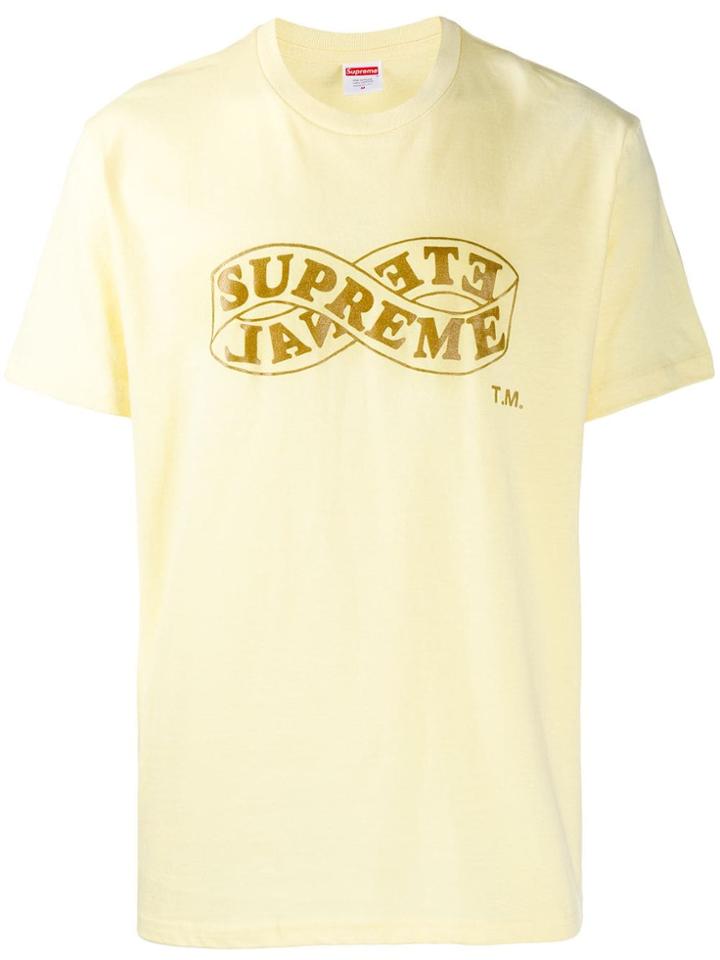 Supreme Eternal-logo T-shirt - Yellow