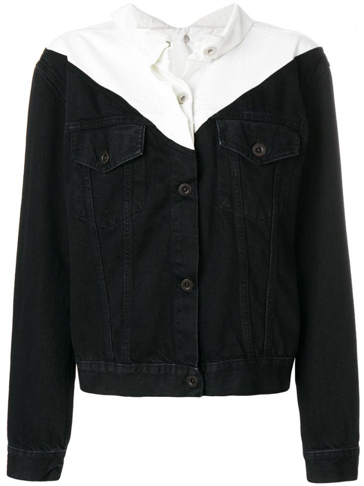 Unravel Project Contrast Fitted Jacket - Black