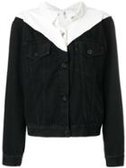 Unravel Project Contrast Fitted Jacket - Black