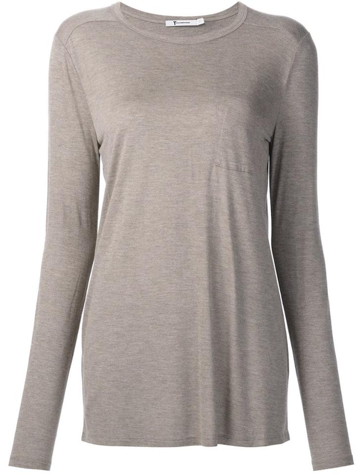 T By Alexander Wang Long Sleeved Top - Brown