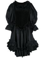 Comme Des Garçons Ruffled Dress - Black