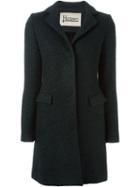 Herno Single Breasted Short Coat, Women's, Size: 42, Black, Polyamide/polyester/acetate/virgin Wool
