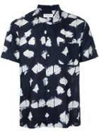 Ymc - 'malick' Printed Shirt - Men - Cotton - L, Blue, Cotton