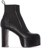 Rick Owens Kiss 125mm Ankle Boots - Black