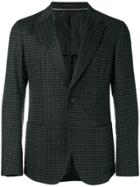 Z Zegna Checked Woolen Blazer - Grey