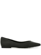 Schutz Pointed Toe Ballerinas - Black