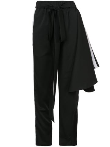 Valery Kovalska Side-striped Trousers - Black