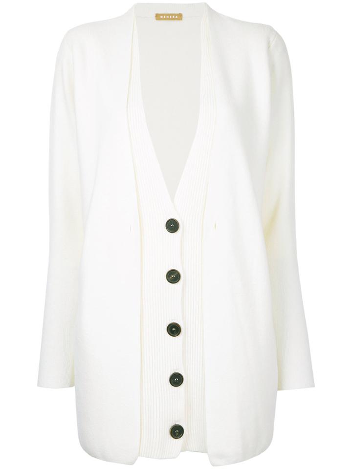 Nehera Buttoned Cardigan - White