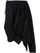 Yohji Yamamoto 'festival' Short Trousers, Women's, Size: 1, Black, Cotton/rayon