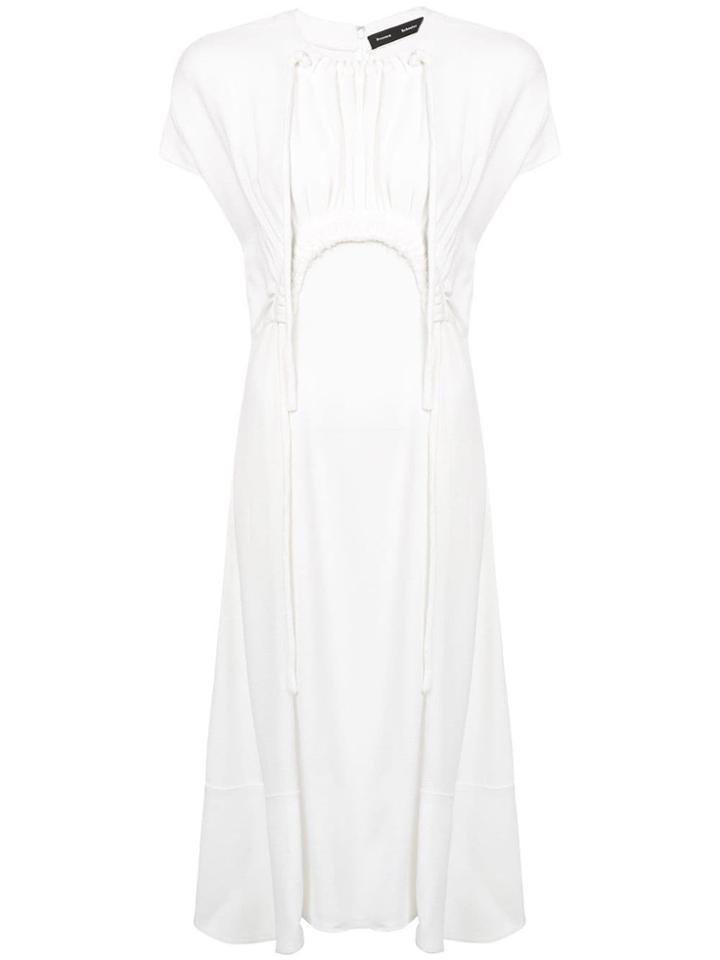 Proenza Schouler Tie Detail Long Dress - Neutrals