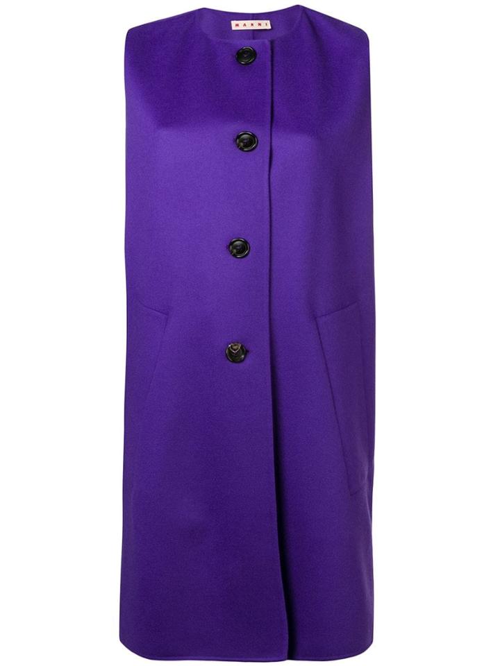 Marni Sleeveless Coat - Pink & Purple