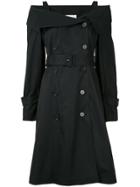 Portspure Double-breasted Midi Dress - Black