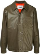 Msgm Shirt Jacket - Brown