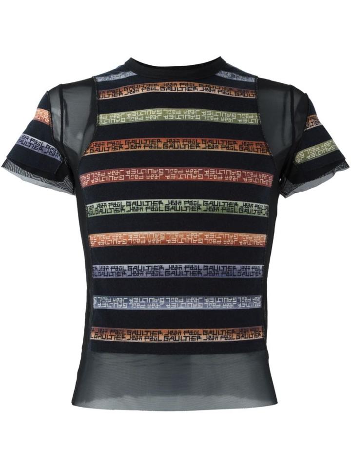 Jean Paul Gaultier Vintage Sheer Panelled T-shirt