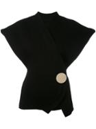 Jacquemus - Sleeveless Wrap Cardigan - Women - Cotton - 36, Black, Cotton