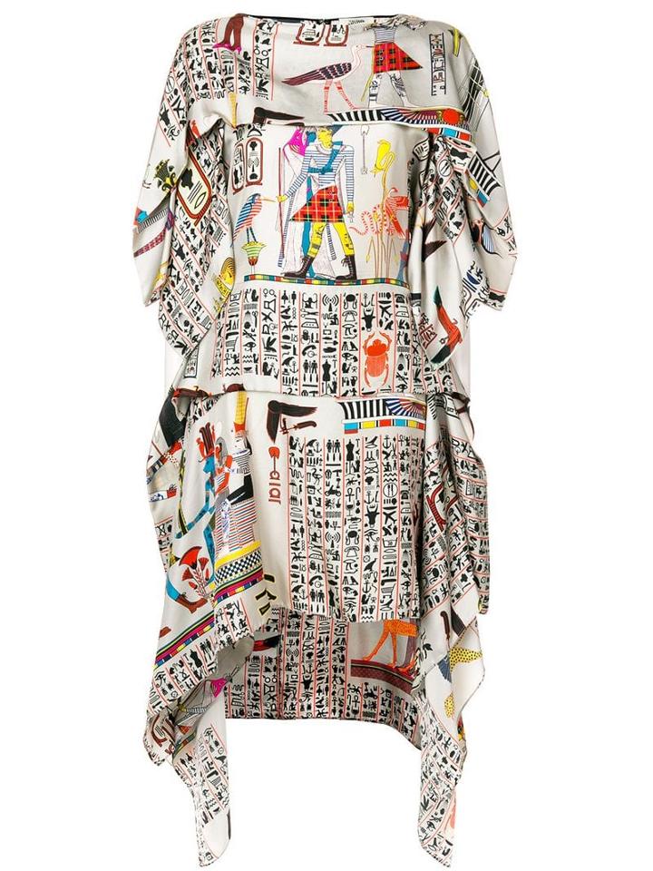 Jean Paul Gaultier Pre-owned Printed Layered Dress - Multicolour