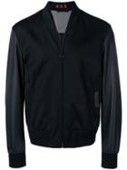 Ermenegildo Zegna Xxx Panelled Bomber Jacket - Black