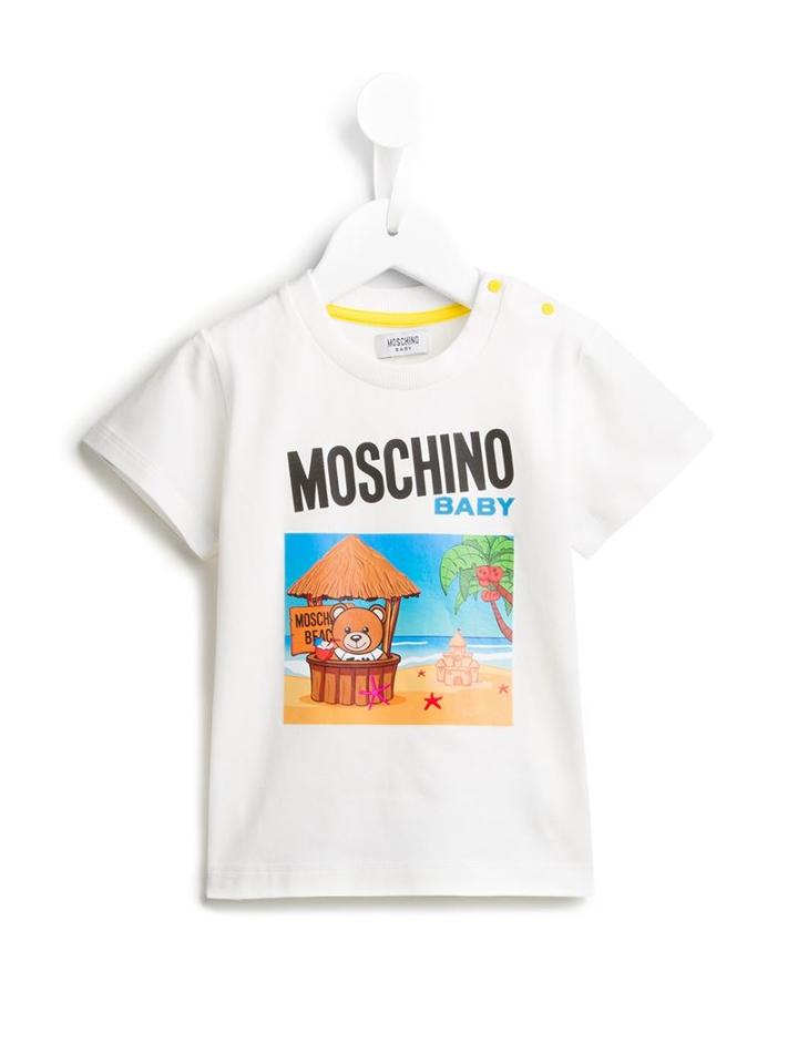 Moschino Kids 'beach Hut Teddy' T-shirt