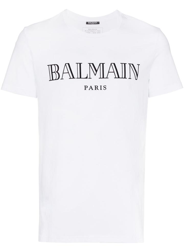 Balmain Paris Logo T-shirt - White