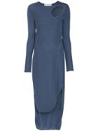 Esteban Cortazar Cut Out Detail Dress - Blue