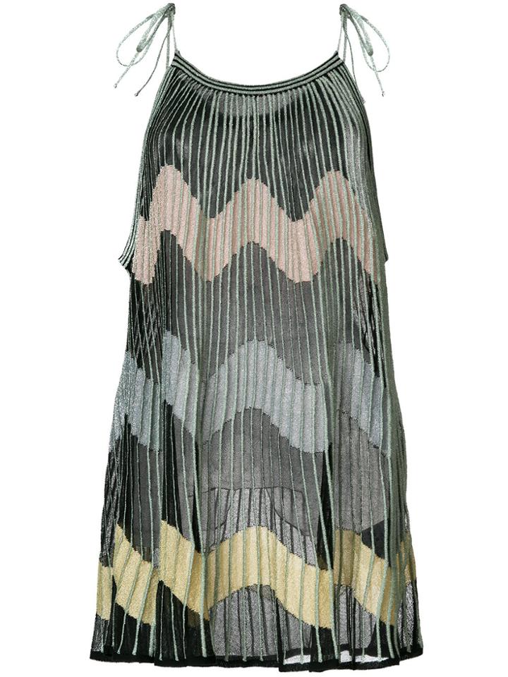 M Missoni Wave Patterned Blouse - Black