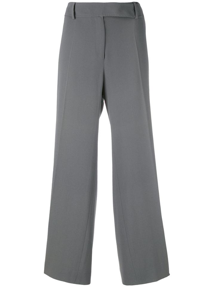 Giorgio Armani Vintage Pleated Cropped Trousers - Grey