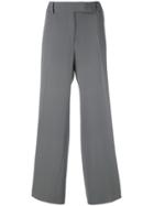 Giorgio Armani Vintage Pleated Cropped Trousers - Grey