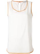 Le Tricot Perugia - Classic Blouse - Women - Silk/spandex/elastane - Xxxl, White, Silk/spandex/elastane