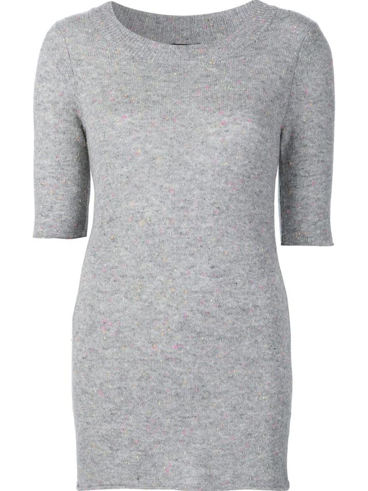 Atm Anthony Thomas Melillo Crew Neck Jumper, Women's, Size: Small, Grey, Cashmere