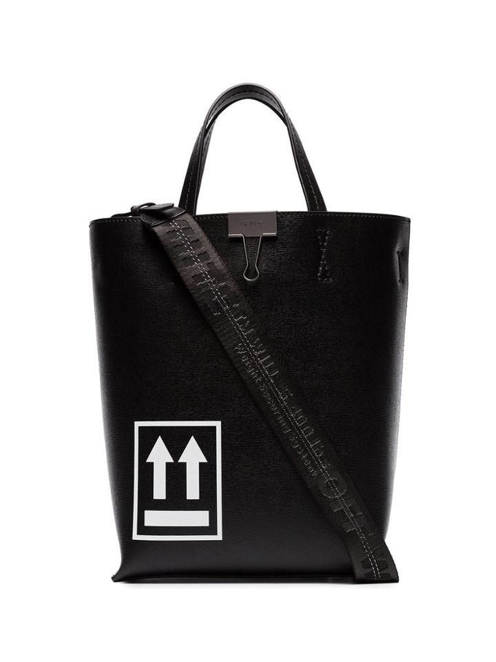 Off-white Logo Print Tote Bag - Black
