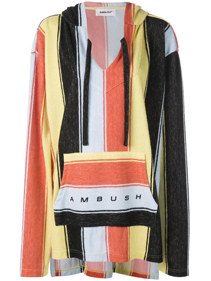 Ambush Striped Oversized Hoodie - Multicolour