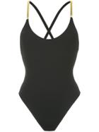 The Upside Lurex Strap Swimsuit - Black