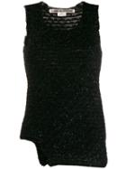 Comme Des Garçons Textured Knit Top - Black