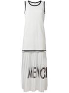 Each X Other Pleated Sleeveless Dress, Size: Medium, White, Cotton/silk