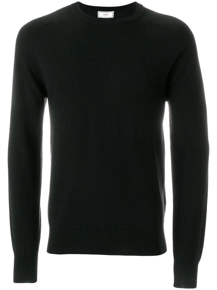 Ami Paris Crew-neck Sweater - Black