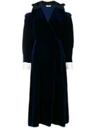 Fendi Embellished Off-shoulder Dress - Blue