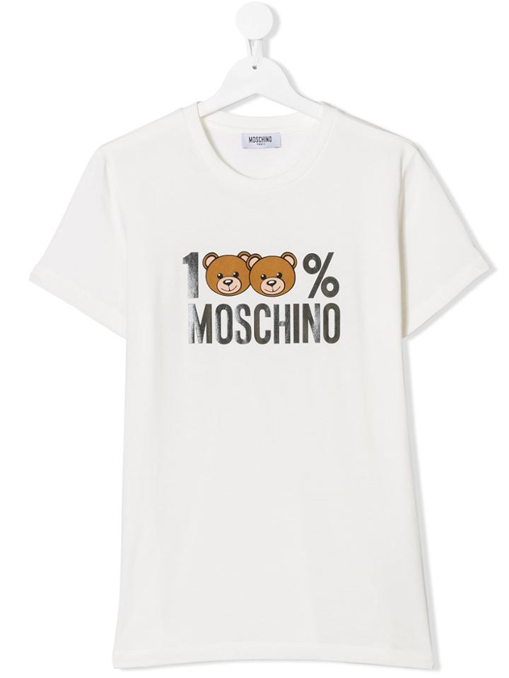 Moschino Kids Toy Bear T-shirt - White