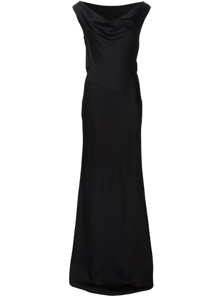 Maison Margiela Stitch Patterned Maxi Dress - Black