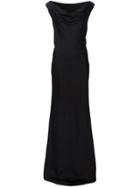 Maison Margiela Stitch Patterned Maxi Dress - Black