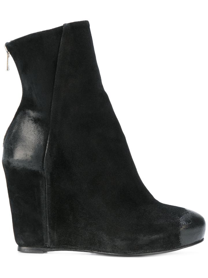 The Last Conspiracy Wedge Ankle Boots - Black