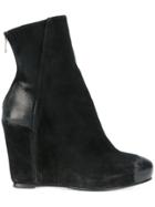 The Last Conspiracy Wedge Ankle Boots - Black
