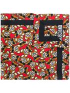 Moschino Toy Bear Motif Scarf - Red