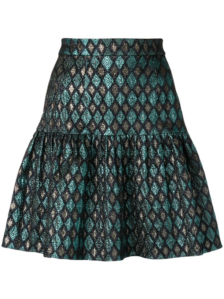 Dolce & Gabbana Metallic Peplum Skirt - Multicolour
