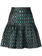 Dolce & Gabbana Metallic Peplum Skirt - Multicolour