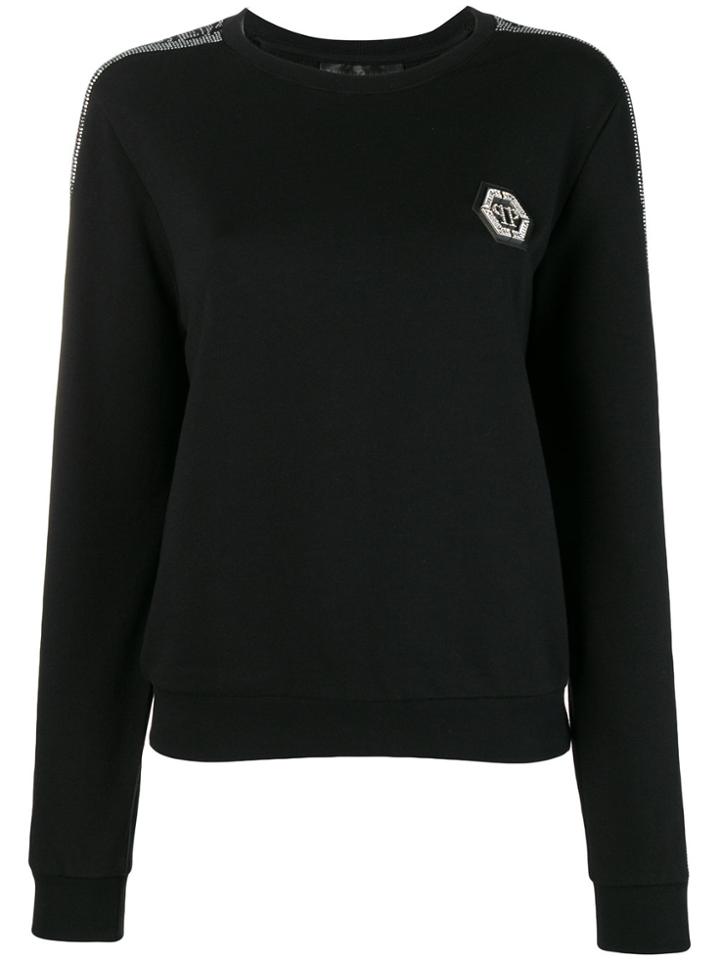 Philipp Plein Embellished Sweatshirt - Black