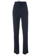 Armani Collezioni Track Pants, Women's, Size: 42, Blue, Viscose