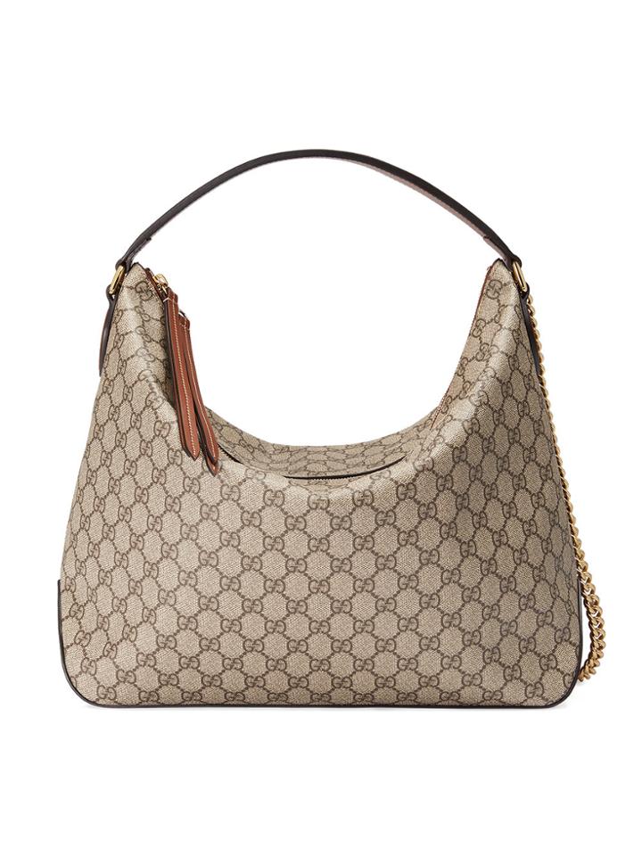Gucci Gg Supreme Canvas Hobo - Nude & Neutrals